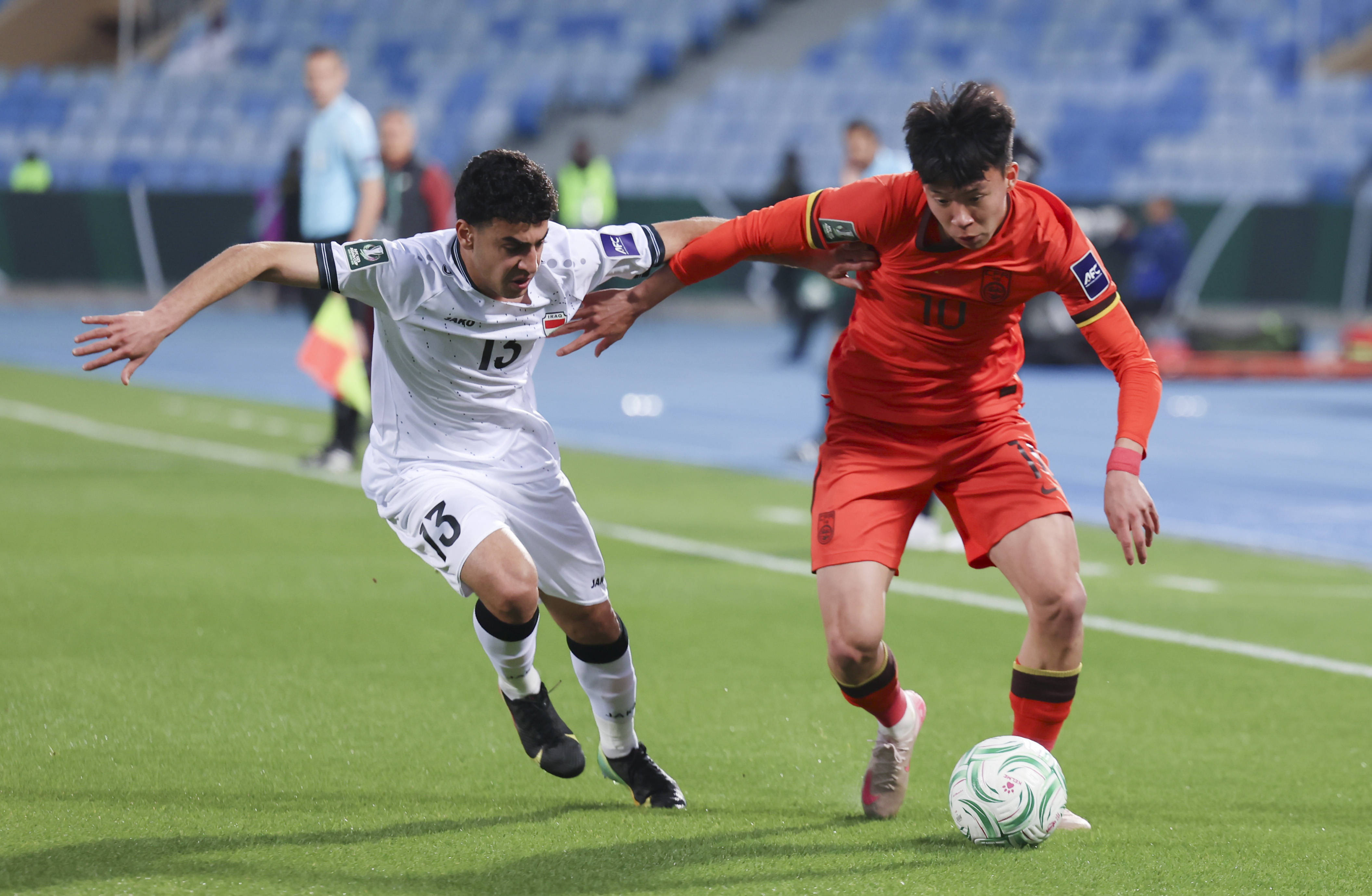 U23亚洲杯-王钰栋险破门李昊两神扑 国足0-0伊拉克
