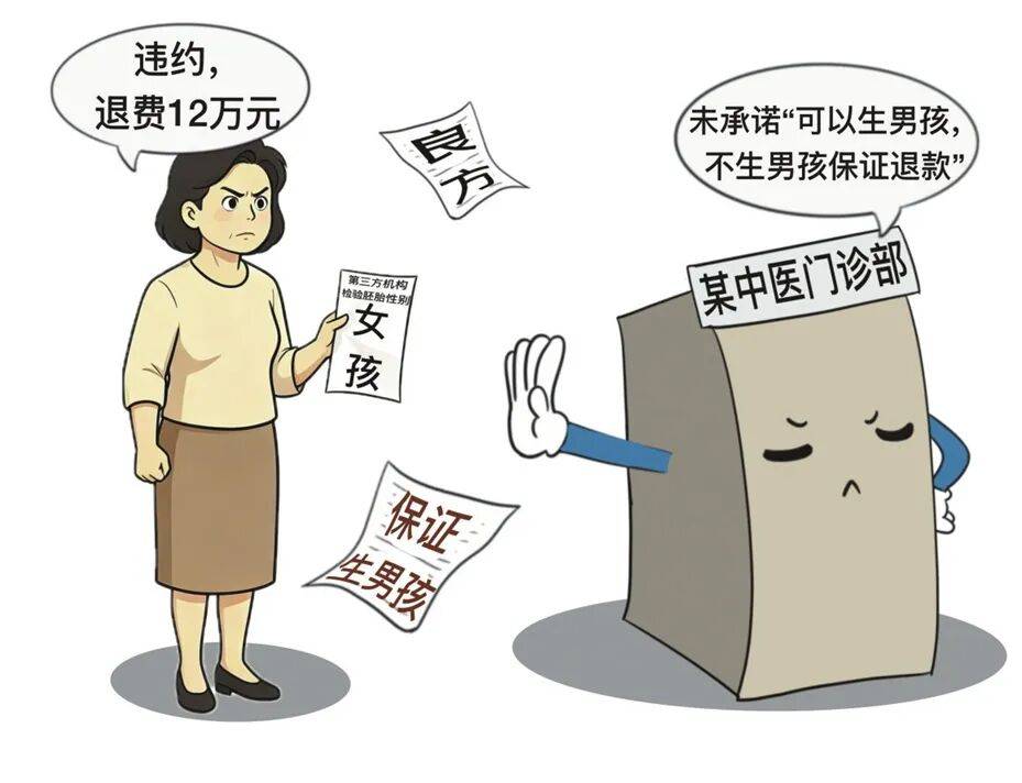 想生育男孩未果，状告门诊部被驳回
